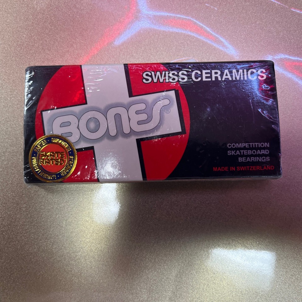 BONES SWISS CERAMIC Skateboard Bearings 8Pack 8mm Precision