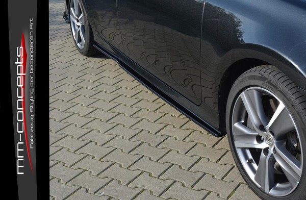 CUP Seitenschweller AnsäTze Schwarz Lexus GS MK4 Facelift Side Skirts Leisten-image