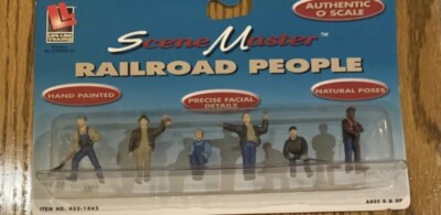 LIFE LIKE RAILROAD PEOPLE LOT! O SCALE FIGURES DETAILED TRAIN CREW ENGINEER ETC