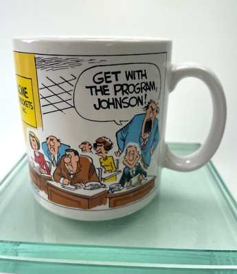 Russ Berrie Mug Summers Mug Get with the Program Johnson ACME Sprockets 12oz c44