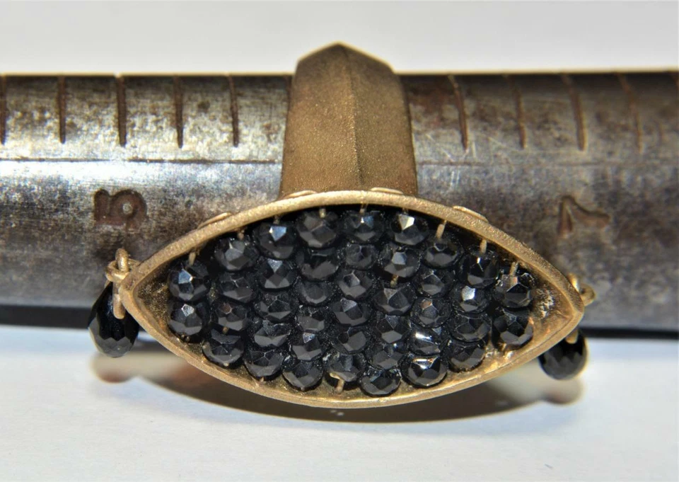 Michael Valitutti Gemme En Vogue Oro Opaco Sterling Spinello Abaco Dangl Anello - Immagine 4 di 4