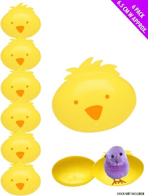 Spaß Maschine 12 gelbe Kunststoff süße Küken Eier befüllbar Ostern Jagd Spiel Suprise