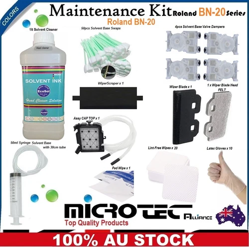 Maintenance Kit Compatible for Roland BN-20 Cleaning Kit for Solvent INK Printer
