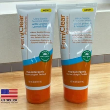FemiClear Restoratives Feminine Wash Ultra Gentle W/Lysine & Lemon 6ozBalm Set 2