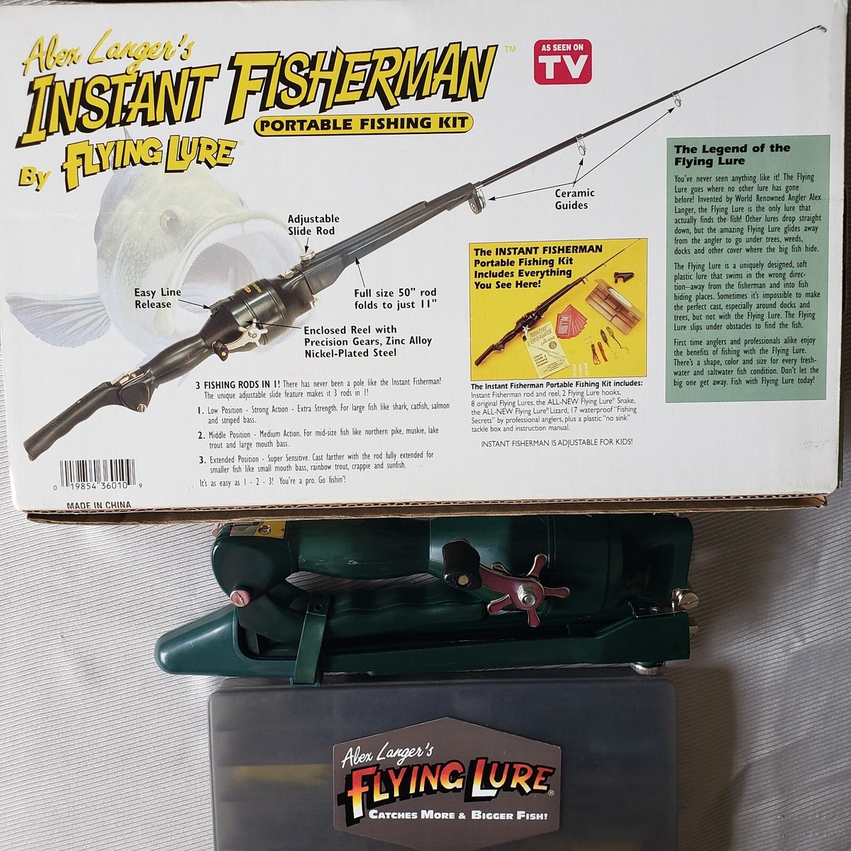 Alex Langer's Instant Fisherman Portable Fishing Kit: Rod & Reel