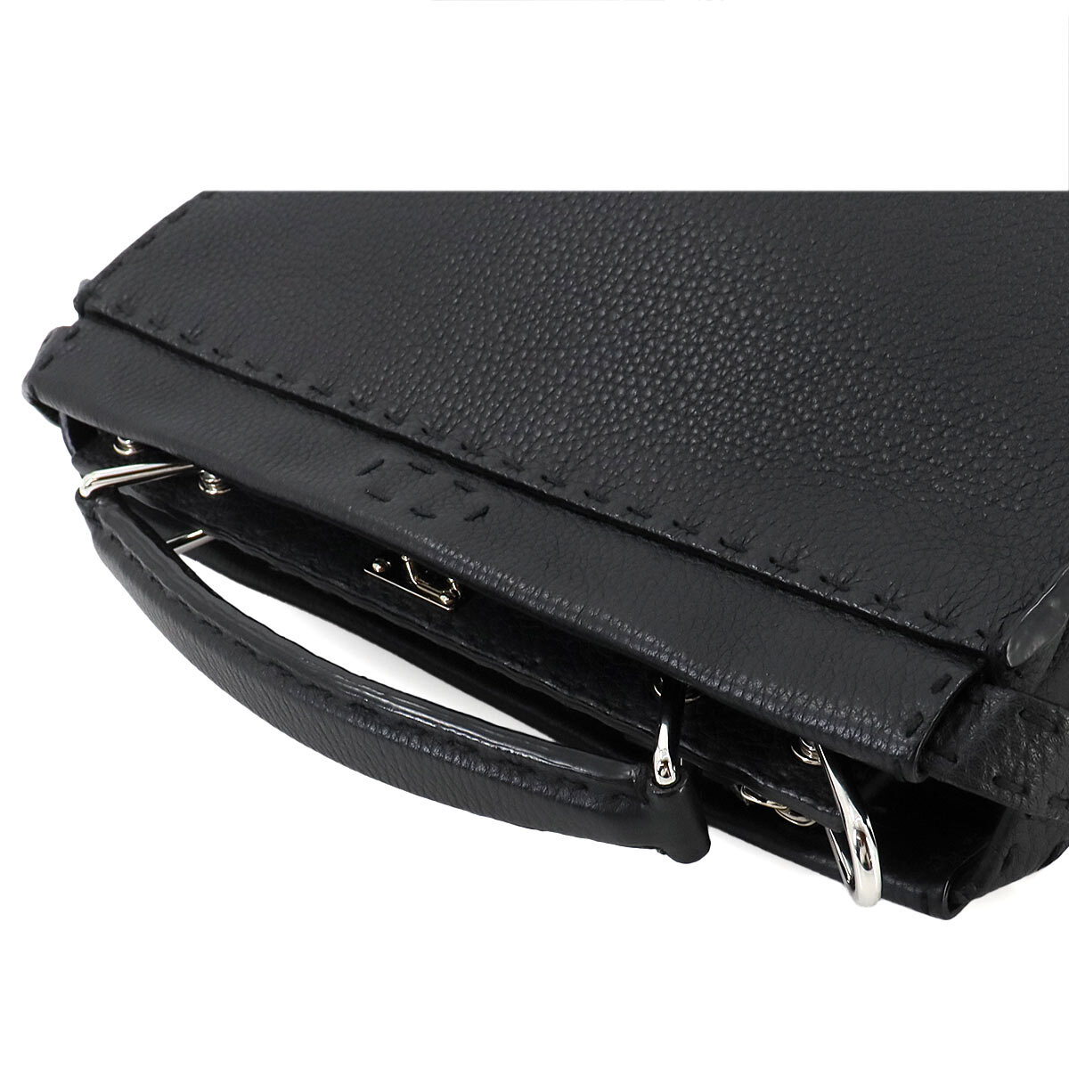 FENDI Selleria Peekaboo Fit Mini Hand Shoulder Bag Leather FENDI Selleria Peekaboo Fit Mini Hand Shoulder Bag Leather