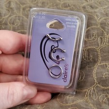 Three 16 Gauge Cartilage Rings by Claire's NWT NIP 16G / 1.2mm 