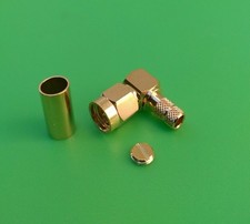  10 SETS SMA Male Right Angle crimp RG58 RG142 RG400 LMR195 - USA Seller