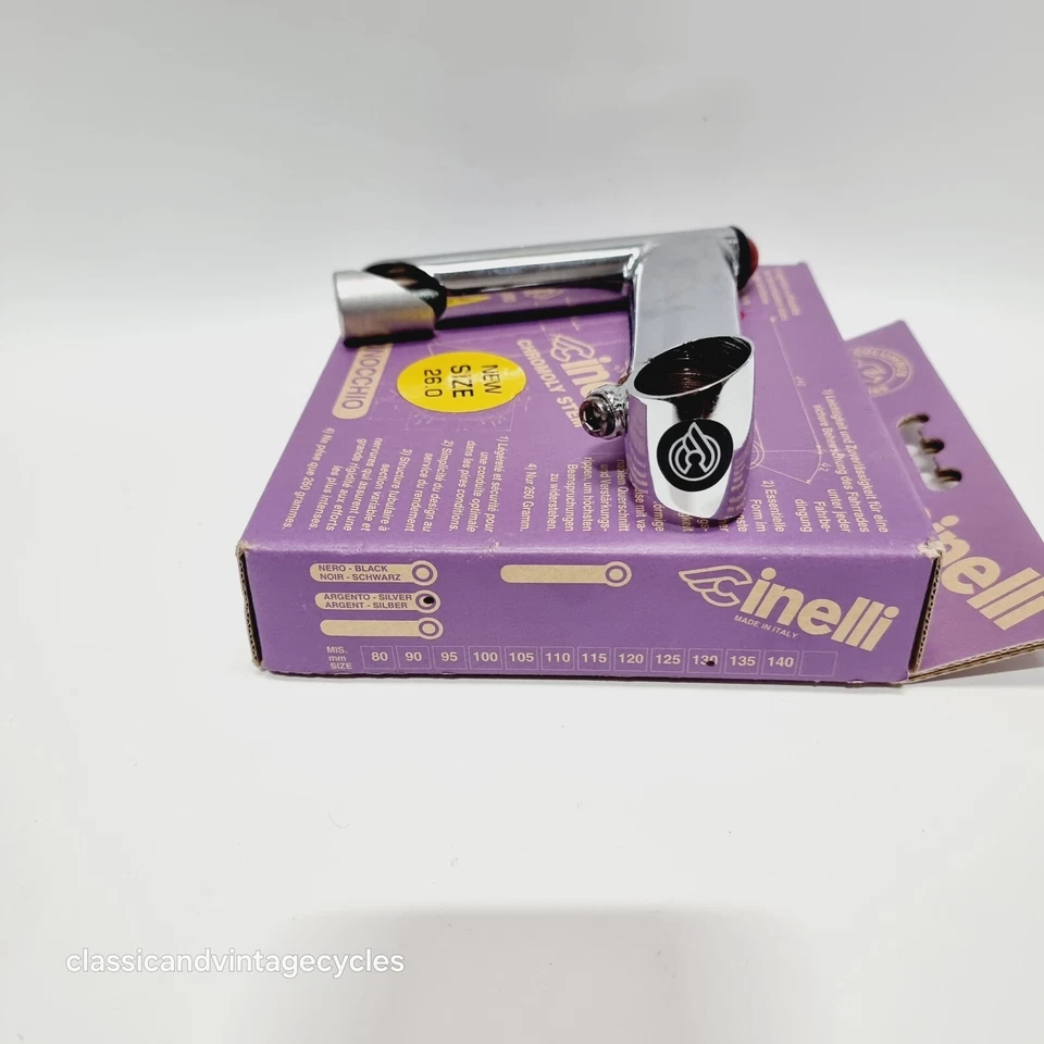 NOS Cinelli Columbus Steel Pinocchio 1" Inch Quill Stem 130mm x 26mm - Image 4 of 4