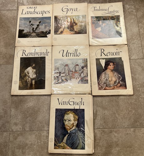 Abrams Art Treasures Of The World Books Lot Of 7 Vintage 1950 S Frameable Prints Ebay