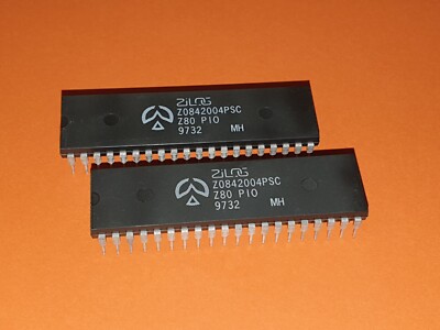 2x Zilog Z80 PIO Z0842004PSC