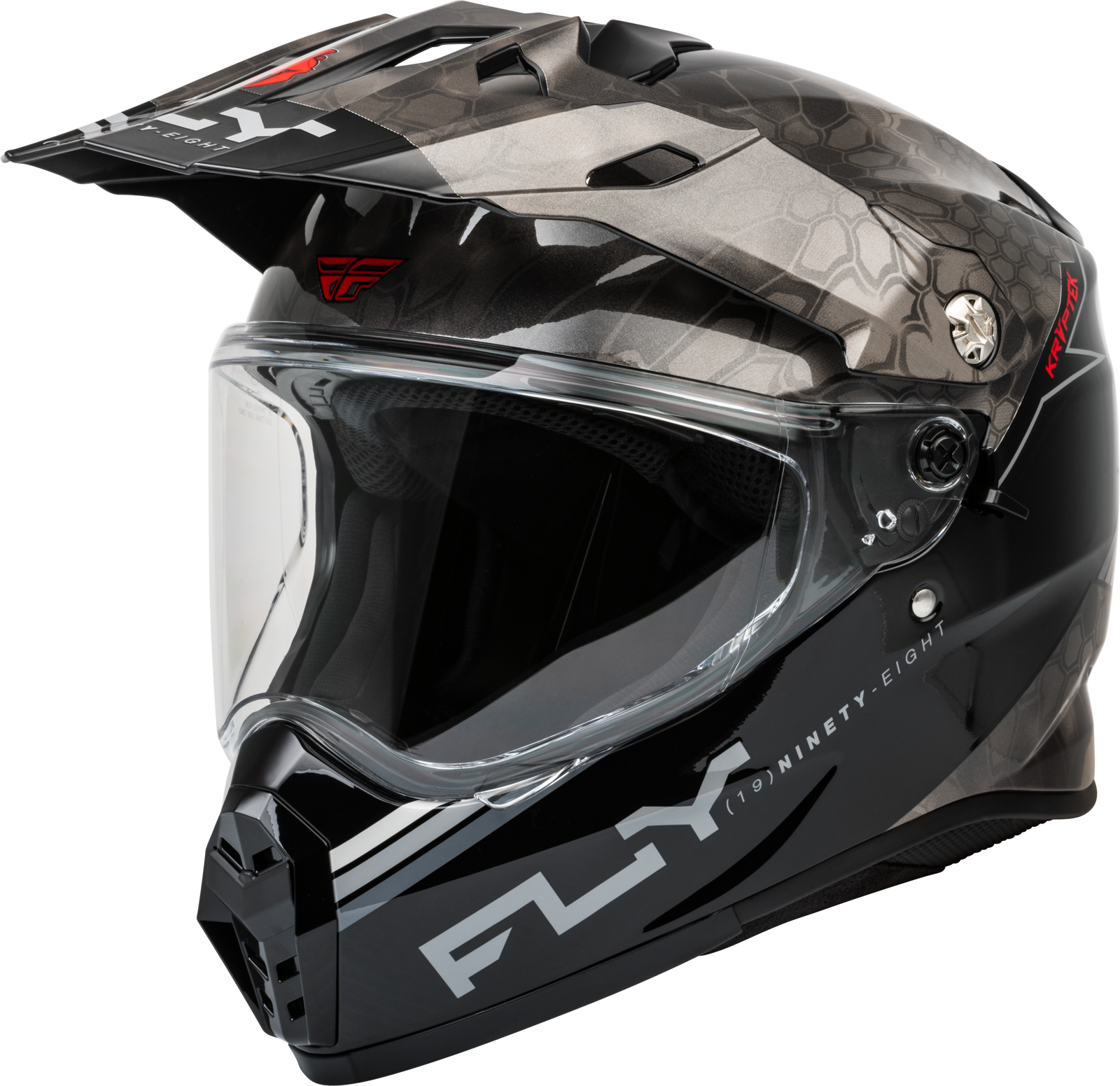 Fly Racing Trekker Kryptek Conceal ADV Helmet Black/Grey/White Medium ...
