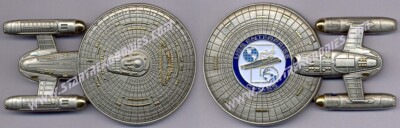 Star Trek U.S.S. Enterprise NCC-1701-C Shaped US Navy CVN-65 CHALLENGE COIN!