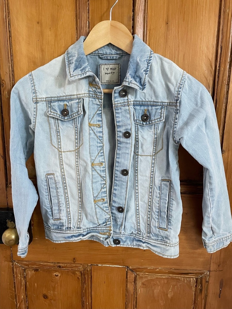 Girls Next Blue Stonewashed Denim Jacket Age Years (Height 134