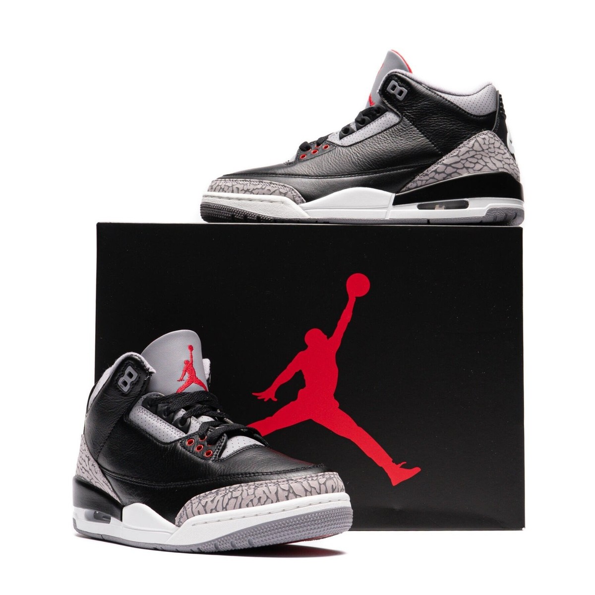 靴 Air Jordan 3 Retro dn3707-010 DN3707-010 Nike Air Jordan 3 Retro Black Cement (2024) (Men's) | eBay