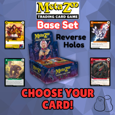 Metazoo 2025 Base Set Pick Your Card, Commons to Rares, Reverse Holos