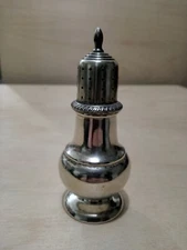 Antique Solid Sterling Silver Salt Shaker, by M. FRED HIRSCH, 48.1 grams