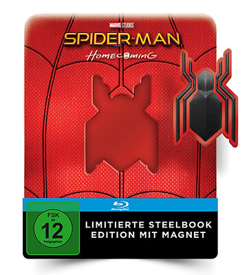 NEU Spider-Man Homecoming Limited Edition Blu-ray Steelbook mit Magnet deutsch