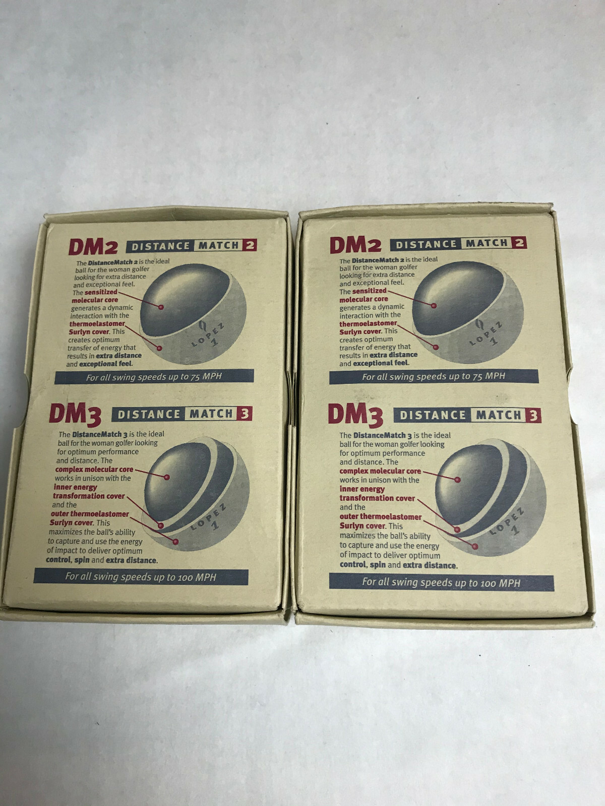  One Dozen Nancy Lopez Golf Ladies DM3 Golf Balls 2 6 Packs 12 Balls NEW 