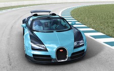 Cars 2013 bugatti veyron grand sport vitesse Desk Mat Stitched