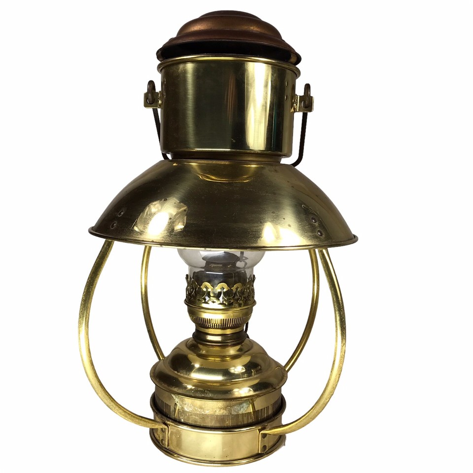 DHR Holland Nautical Marine Trawler Brass Ship Lantern Clipper Oil Lamp