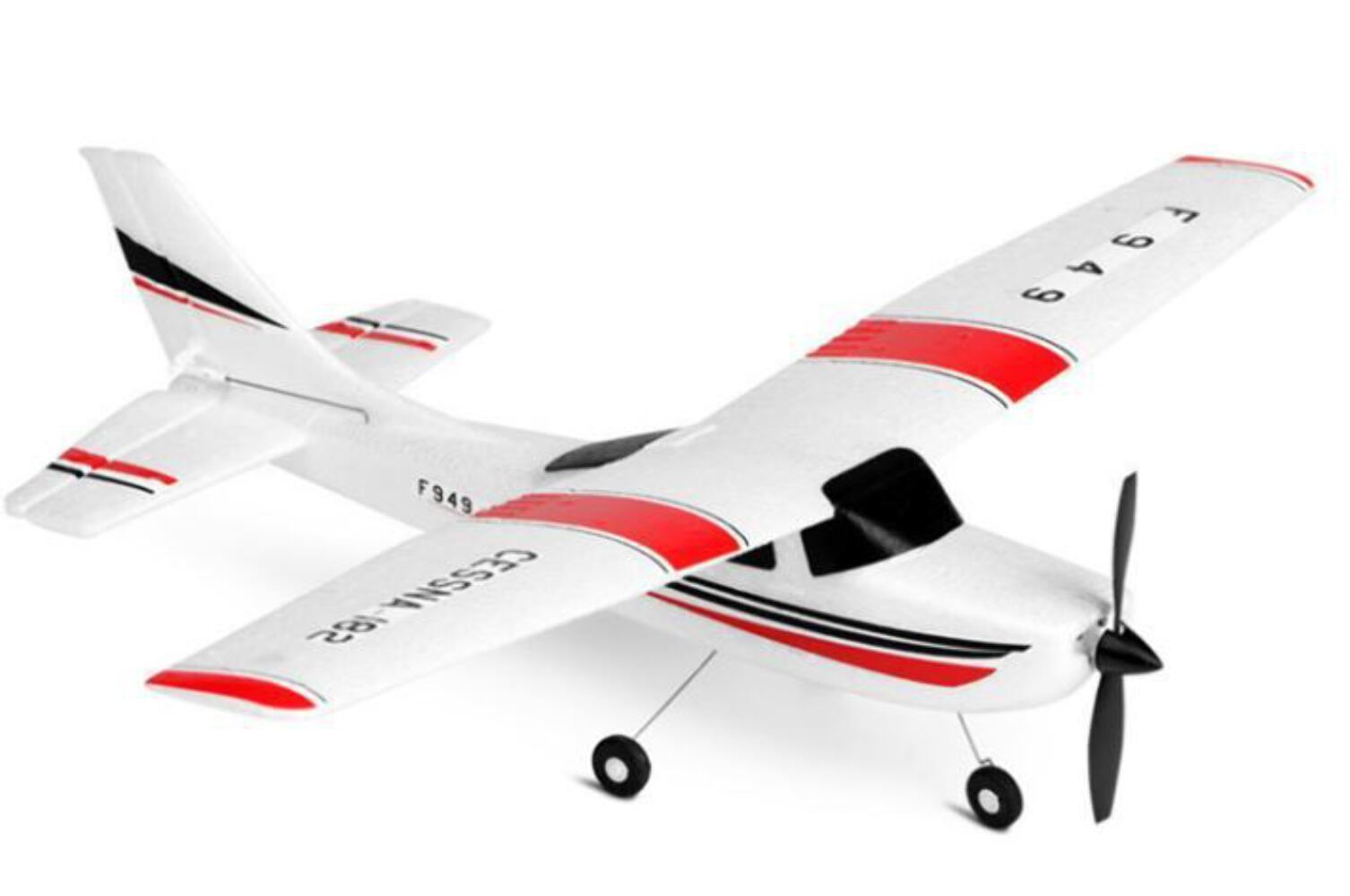 Avião Controle Remoto F949 Cessna 182 2 Bat 3 Canais Wltoys