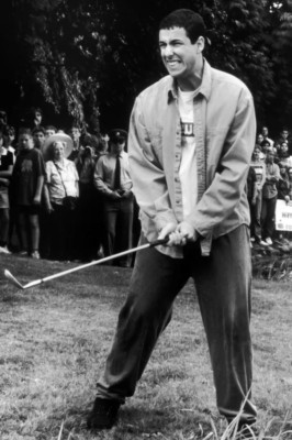 Adam Sandler in Happy Gilmore hält Golfschläger 4x6 Foto 