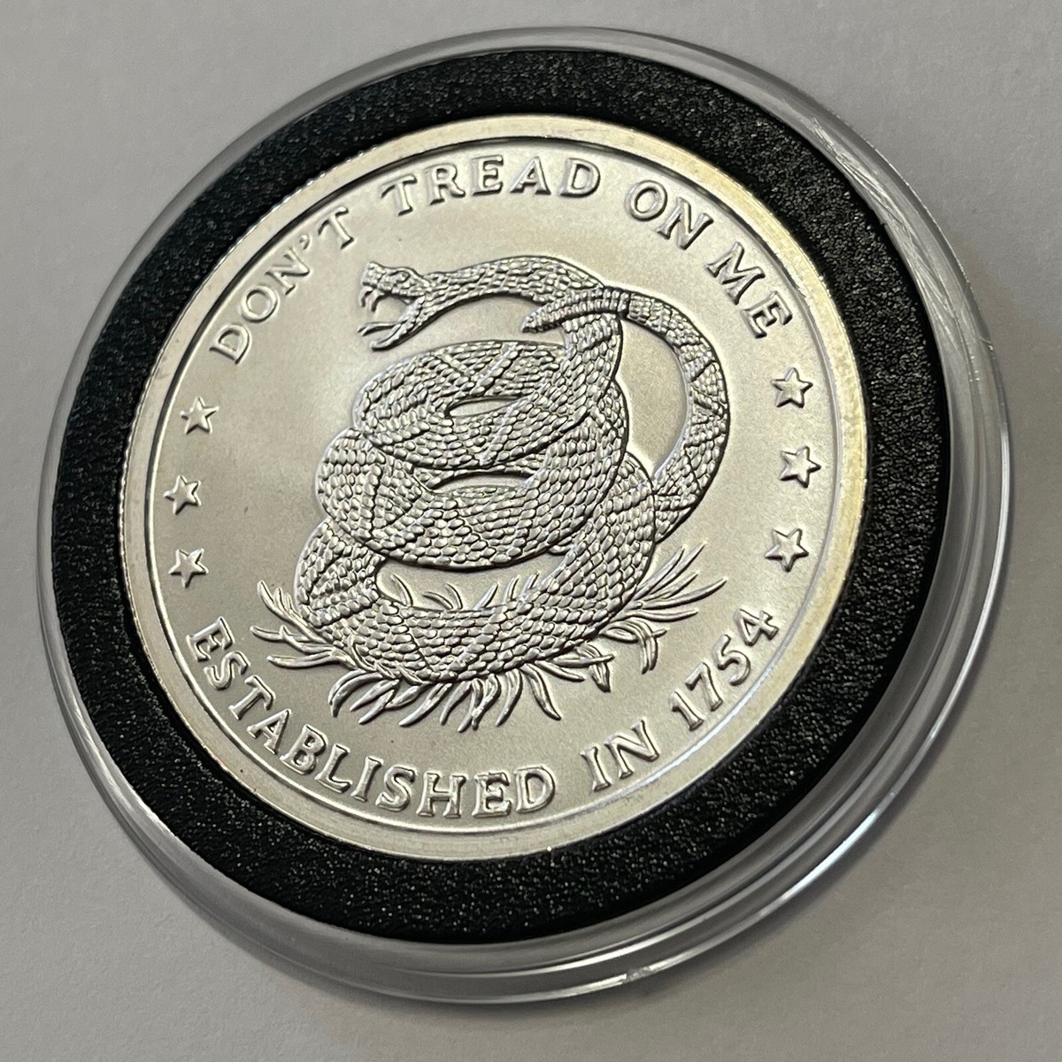 Don't Tread On Me Price of Liberty Coin 1 Troy Oz .999 Fine Silver