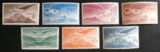 IRELAND 1948-65 AIRMAIL COMPLETE SET UNMOUNTED MINT. SG 140-43b HIB 1A CAT €29