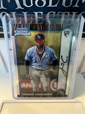 2024 BOWMAN CHROME 25TH ANNIVERSARY #BC25-7 JUNIOR CAMINERO RC ⚾️ Autograph 🔥