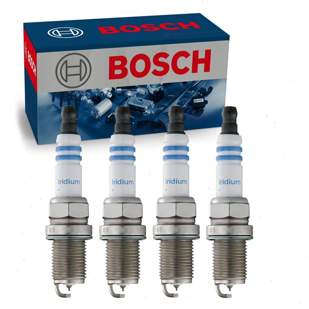 4 pc Bosch Double Iridium Spark Plugs for 1990-1992 Isuzu Impulse 1.6L 1.8L tp