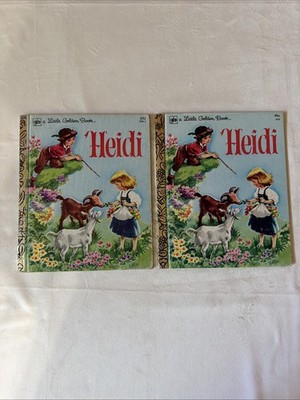 Little Golden Books Lot of 2 HEIDI 1976/1979 Nice Condition