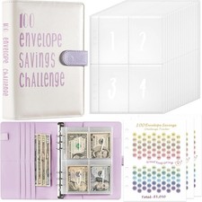Libro Reto de Ahorro A5 con 100 Sobres Carpet...