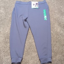 32 Degrees Heat Women's blue jogger pants, zippered pocket, XL, 29" inseam