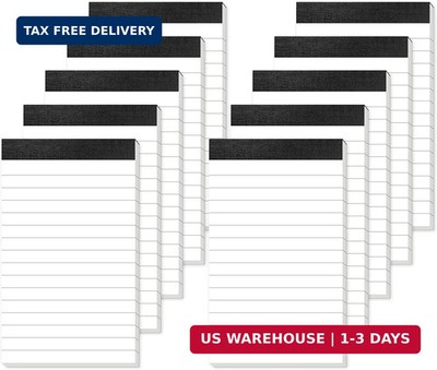 10 Pack Small Note Pads 3x5 Lined Writing Pads Mini Notepads Small Pads of Paper