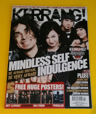 Kerrang! 1243 January 10 2009 - Mindless Self Indulgence, My Chemical Romance