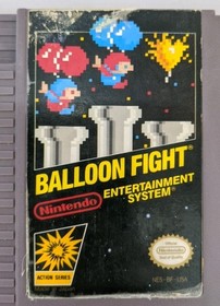 Balloon Fight (Nintendo NES, 1985) Label Worn