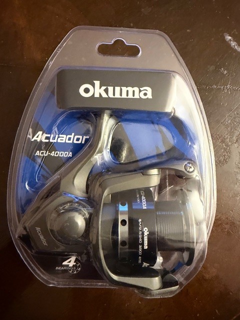1- Okuma Acuador 4000A Spinning Reel, 5.0:1, 3 + 1, 31", 10.