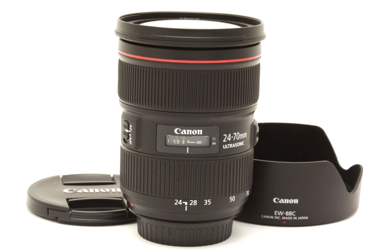 Canon EF 24-70mm f2.8 L II USM Lens with Hood, Case, & Box #50956