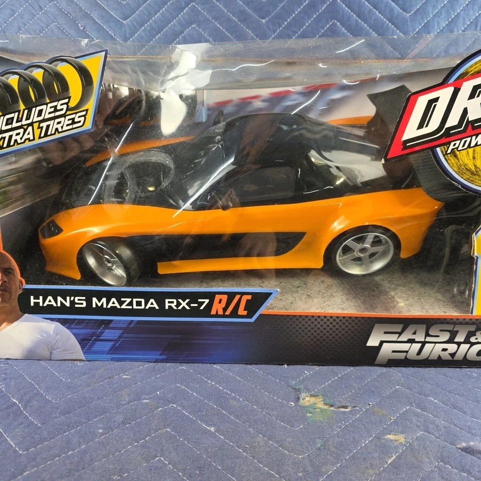 *Fast and Furious Hans Mazda RX-7 Drift Power Slide R/C Beatup Box - Image 2 of 4