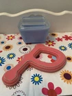 Vtg Pyrex Canada Delphite Blue Refrigerator Dish 501B W/ Pyrex Glass Lid