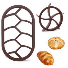 Kaiser Roll Stamp 2Pcs Bread Roll Stamp Bread Dough Press Mold Bread Press St...