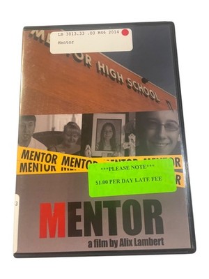 Mentor DVD 2014 Documentary by Alix Lambert Bullying Awareness