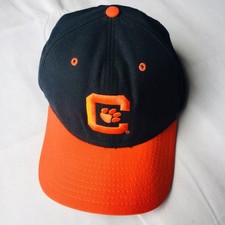 New Era Pro Model Clemson Tigers VTG Spellout Snapback Dupont Made In USA