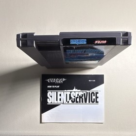 Nintendo NES Silent Service by Ultra Games - Manual Included - Tested/Works