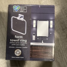Gatco Channel Towel Ring in Chrome 5332 Square Shape