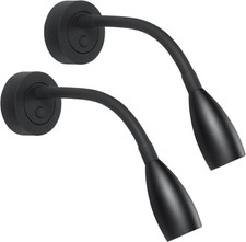 12V LED Dimmable Reading Light 2 Pack, RV Bedside Reading Lamp with USB Charger