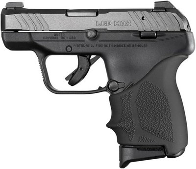 Hogue HandAll Beavertail Rubber Grip Sleeve for Ruger LCP Max Black 18130