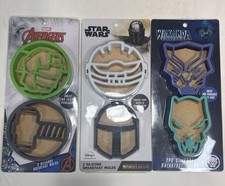 Moldes de desayuno de silicona Marvel Avengers, Capitán América Iron Man Hulk Thor NUEVO