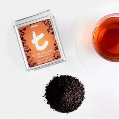 Dilmah Lychee with Rose and Almond 100g Ceylon Loose Leaf Tea Free Shipping